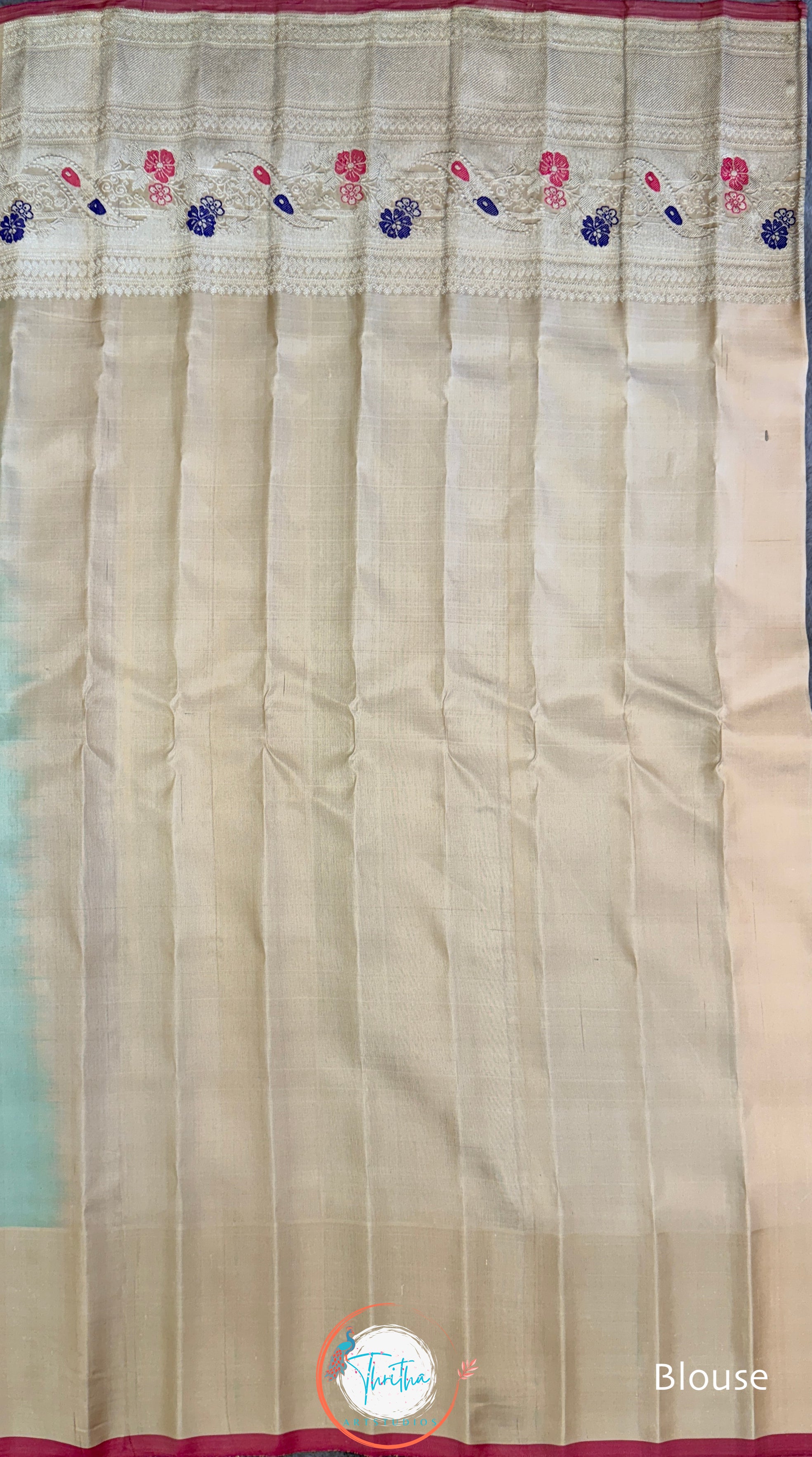 Premium Gadwal Meenakari Kuttu Designer - GA07ES004