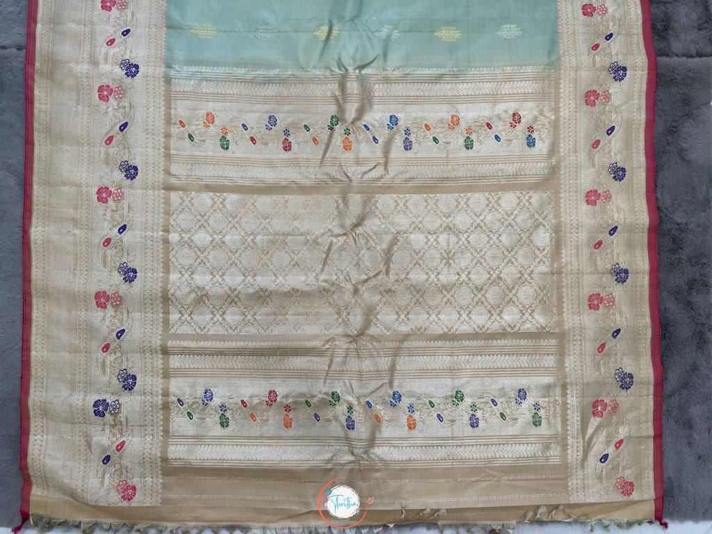 Premium Gadwal Meenakari Kuttu Designer - GA07ES004