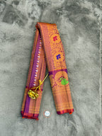 Meenakari - Checks - Premium Gadwal Silk - GA07RB004