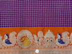 Meenakari- Checks - Premium Gadwal Silk - GA07RB005