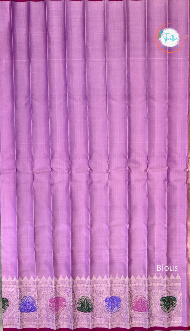 Gadwal Royal Meenakari Designer Border - GA07RB007