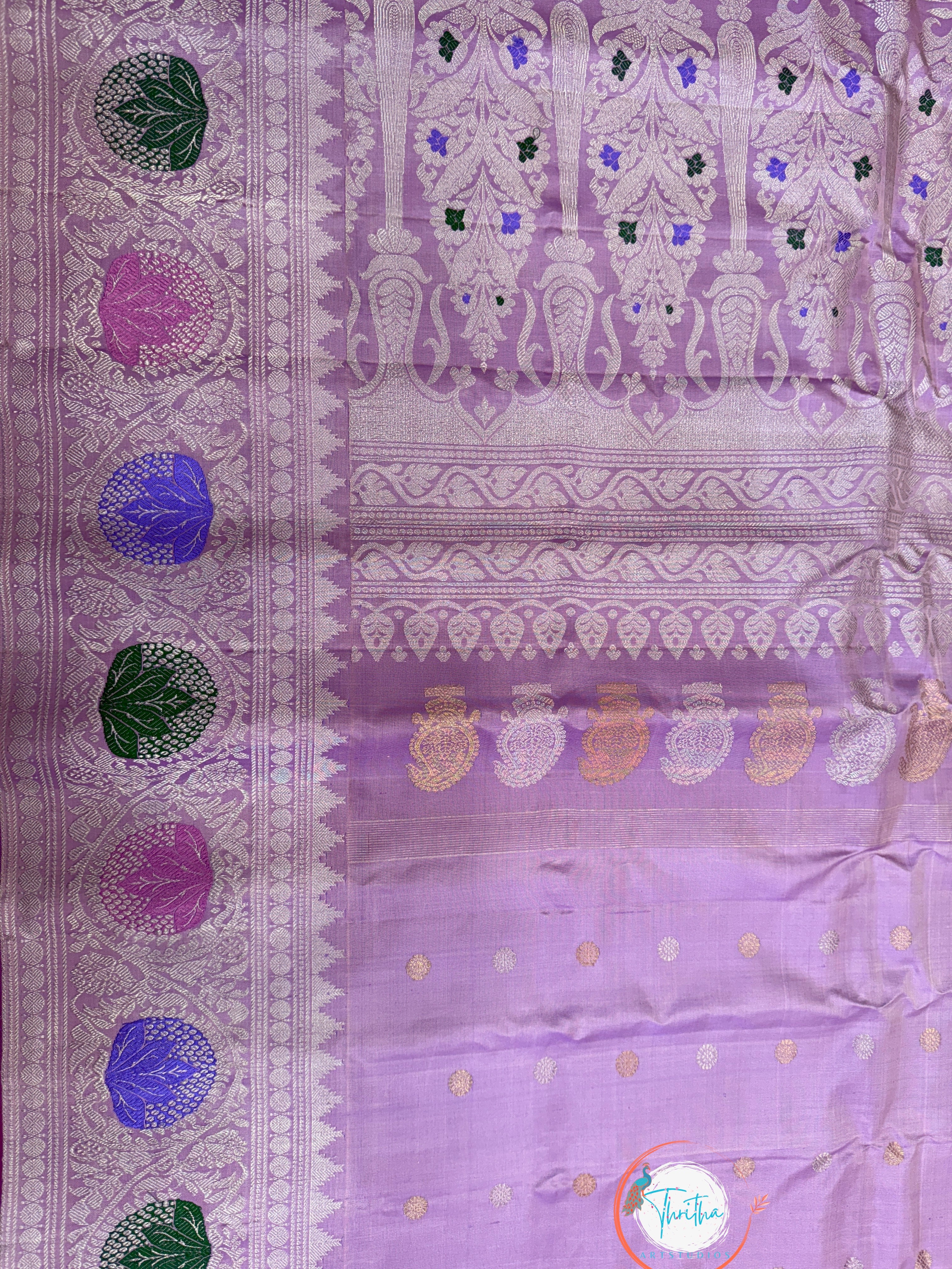 Gadwal Royal Meenakari Designer Border - GA07RB007