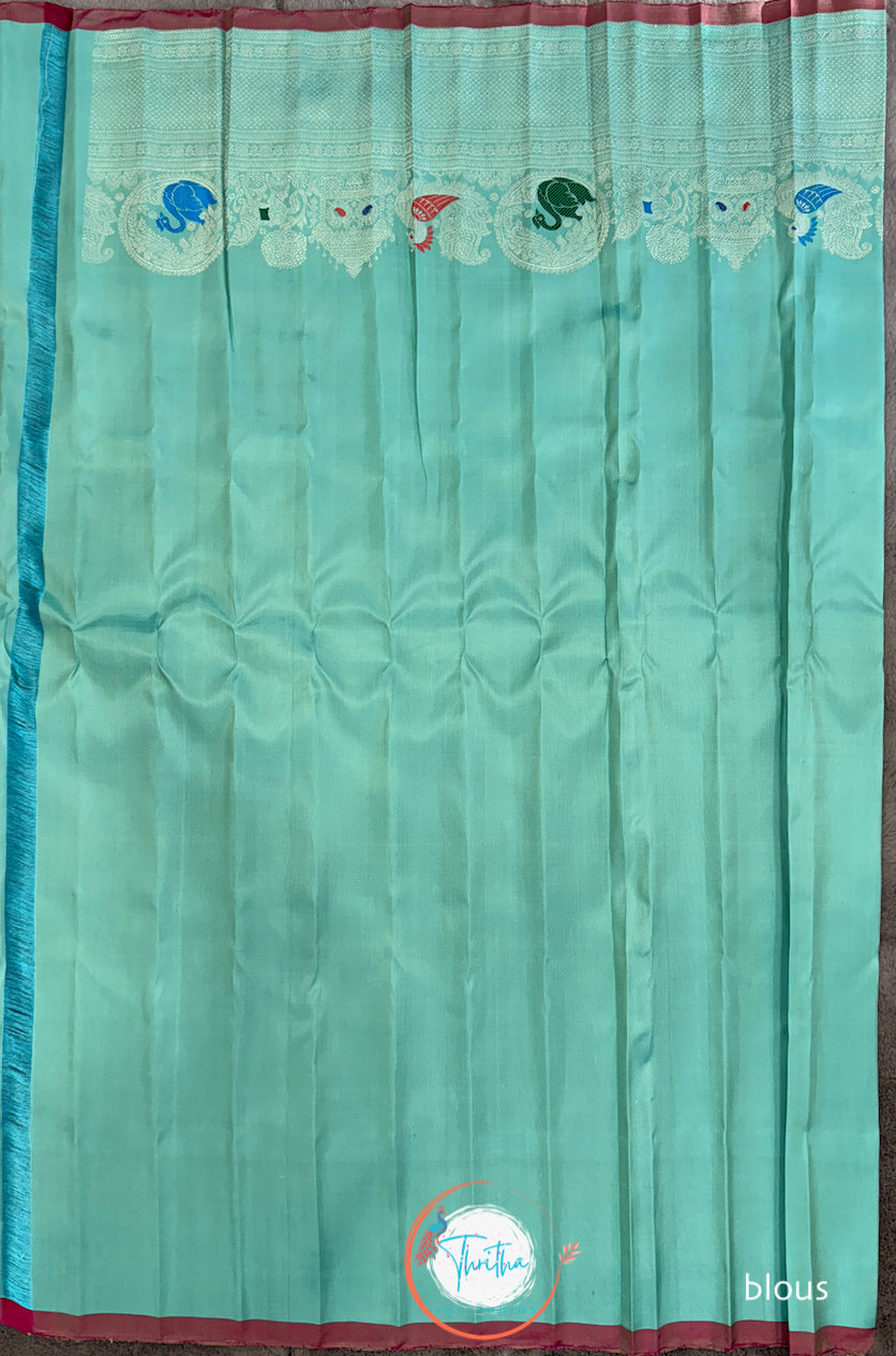 Gadwal Royal Meenakari - Designer Border - GA07RB009