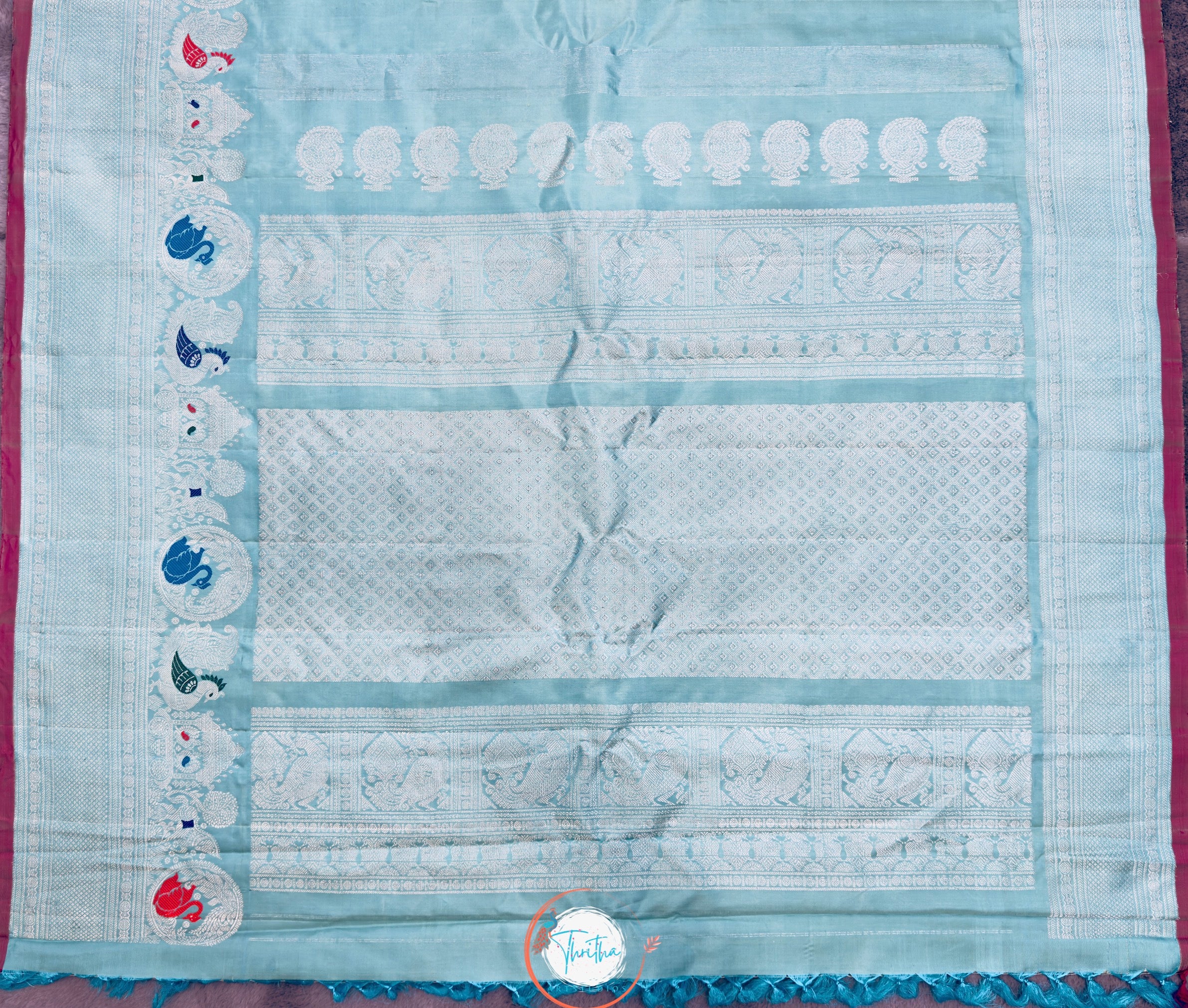 Gadwal Royal Meenakari - Designer Border - GA07RB009