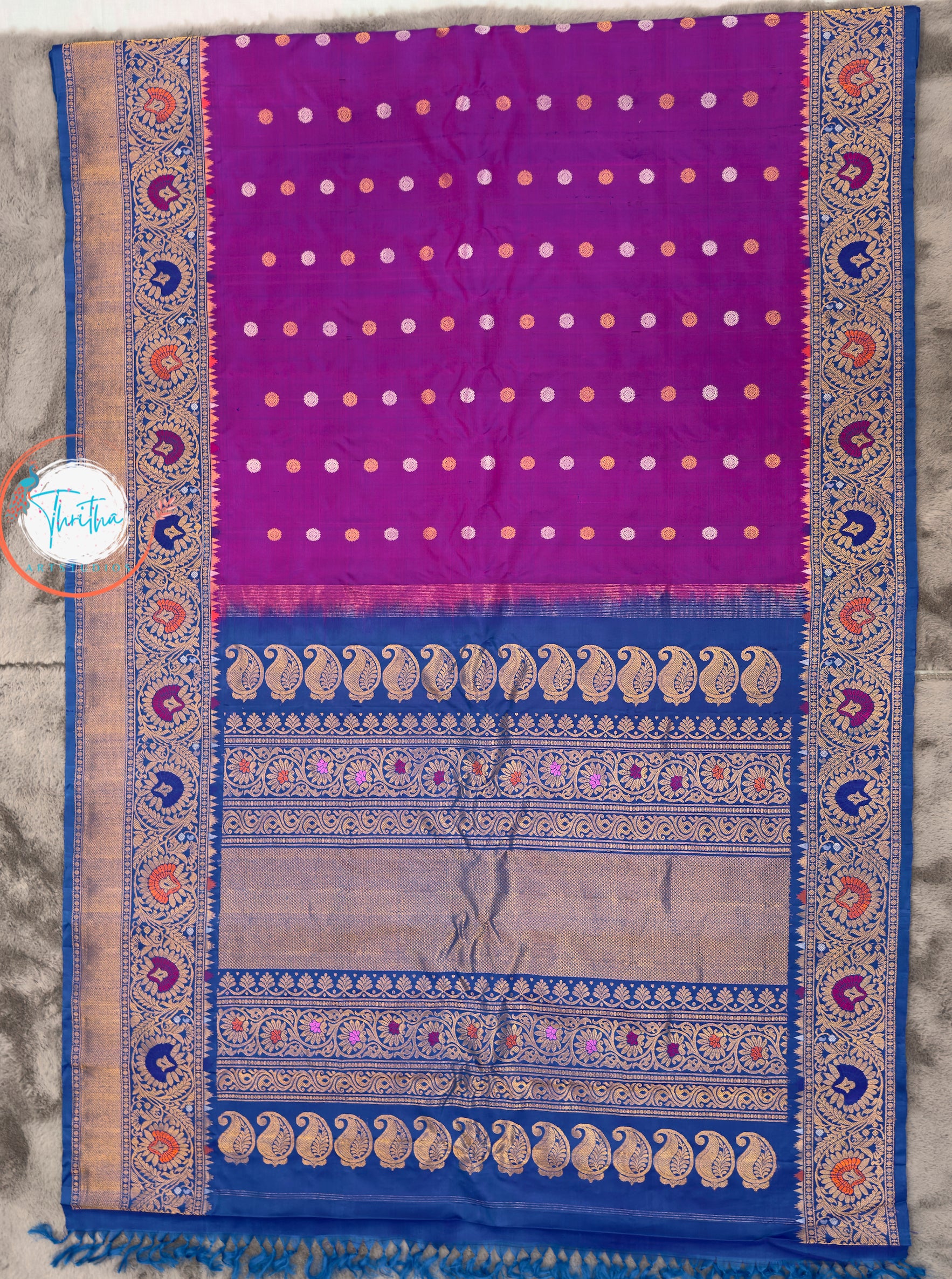 Royal Gadwal Meenakari Designer - GA07RB011