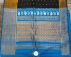 Premium Gadwal Turning Border - Black and Blue - GA07RB001